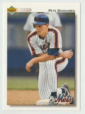 1992 Upper Deck #673 Pete Schourek Baseball Card New York Mets - Image 1 of 2