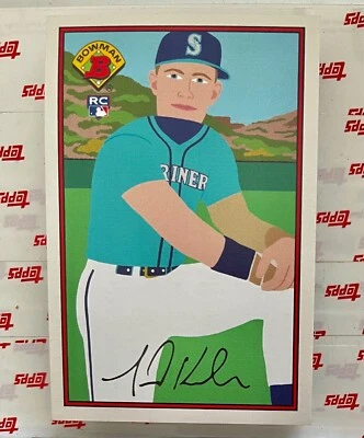 JARRED KELENIC 2021 Topps x Keith Shore 1989 Bowman WAVE 4 ROOKIE #38 Mariners - Image 1 of 2