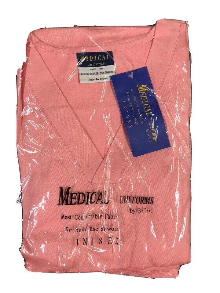 B.I.C. Uniformes Médicos Talla 2 XL ROSA Exfoliante de Enfermería 2 Piezas Conjunto Unisex NUEVO Foto 1 de 1