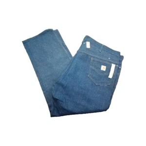 Carhartt USA UNION Work Dungaree #883 Denim Straight Leg Jeans 48x30 NEW VINTAGE - Picture 1 of 13