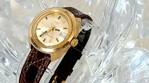 Vintage Timex Water Resistant Analog Date 27mm Dial Women's Watch (D75) - Picture 1 of 12