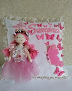 Decorative Personalised girl pillow Made to order - Picture 1 of 10