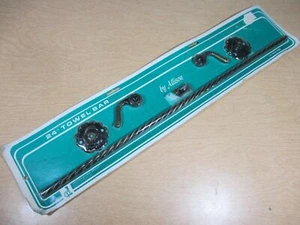 Vintage 24" Antik Messing Badezimmer Handtuch Halter Stange Bar Allison Japan 1602 ABS - Bild 1 von 10