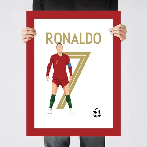 Cristiano Ronaldo Freekick, 2018 WC Portugal Print/Poster/Wall-Art [Part 1 of 3] Cover