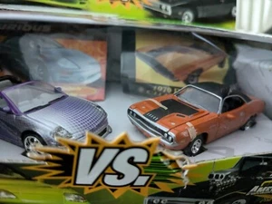 The Fast and The Furious 1/64 Eclipse vs. Challenger Ertl JoyRide - Picture 1 of 6