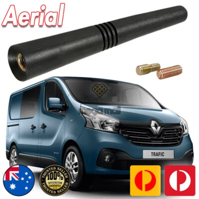 Antenna / Aerial Stubby Bee Sting for Renault Trafic & Master Vans Black Flexi  - image 1 of 4