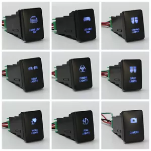 LED Light Push Switch Short For Toyota Landcruiser Prado Hilux Mitsubishi Triton - Picture 1 of 64