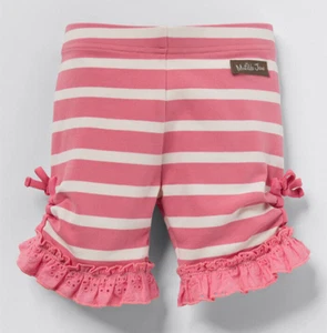 MATILDA JANE Enchanted Garden Bonnie Striped Ruffle-Trimmed Shorties Shorts 16 - Picture 1 of 5