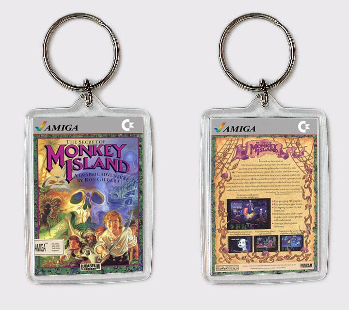 THE SECRET OF MONKEY ISLAND COMMODORE AMIGA LLAVERO KEYRING