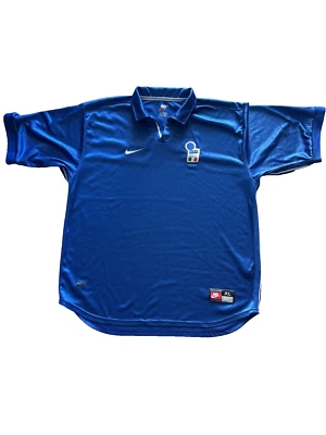 Nike Italy National Soccer Jersey Vintage Football Team 1998 size XL color blue - Image 1 of 4
