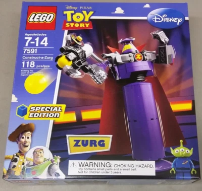 LEGO Toy Story 7591 Construct-a-Zurg ¡NUEVO! Minifigura de Emperador Cabo Alienígena Disney Foto 1 de 4