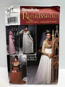 Simplicity Renaissance Schnittmuster 9531 Bridgerton Midievel Kleid Gr. HH 6-12 - Bild 1 von 4