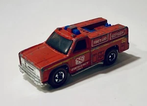 Vintage 1974 Hot Wheels Redline Emergency Squad Flying Colors Hong Kong - Picture 1 of 8