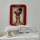 1995 Coca-Cola Christmas Santa Claus Porcelain Plate w/24 Kt Gold Border NIB Only C$22.90 on eBay