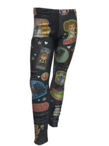 TEREZ Girl's Black Star Wars Rebel Vs Empire Leggings #4018051 NWT - Picture 1 of 2