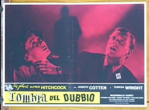 fotobusta film SHADOW OF A DOUBT- L'OMBRA DEL DUBBIO Joseph Cotten Teresa Wright - Picture 1 of 1