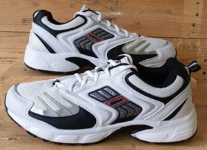 Donnay Runner Low Textile Trainers UK9/US10/EU43 2120089302906 White/Black - Foto 1 di 12