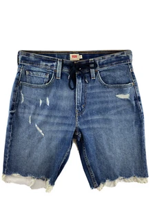 Levis Jeansshorts für Herren, blau, mit Kordelzug, original nagelneu - Bild 1 von 12