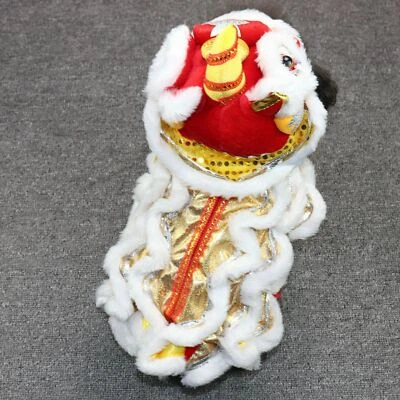 Funny Puppy Dog Clothes Chinese Lion Dance Christmas Cosplay Costume Fancy Dress - Image 1 of 4
