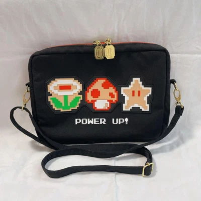 Nintendo Super Mario Power Up Flor Estrella Escuela Libro Bolso Correa para el Hombro Foto 1 de 4