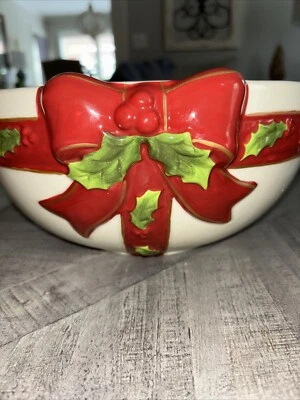St Nicholas Square HOLLY JOLLY - 11" Bowl NEW - Image 1 of 4
