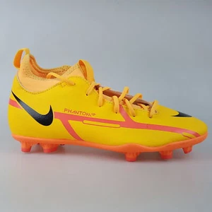 Boy's NIKE 'Phantom Gt2 Club' Sz 4Y US Football Boots Yellow | 3+ Extra 10% Off - Picture 1 of 10