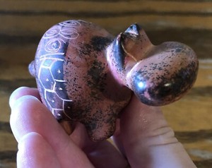 African Collectible Decor Soapstone Hippo Culture Figurine sculpture