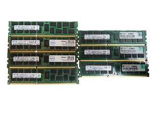 LOT OF 7 SAMSUNG M393B1K70DH0-YH9 8GB 2RX4 PC3L-10600R-09-11-E2-D3 SERVER RAM - Picture 1 of 5