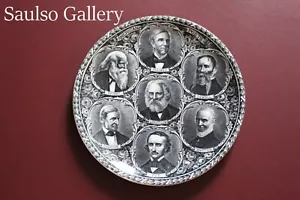 Staffordshire 1800s early writers Plate from St. Vincent De Paul estate - Picture 1 of 8