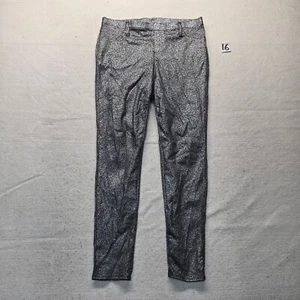 Faded Glory Gray Straight Stretchy Chino Pants Youth Girls L Large 12 14 - Picture 1 of 10