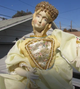 Cinderella Artist Doll Francesca Terra Cotta Porcelain Hand Sculpted Vintage 16" - Picture 1 of 12