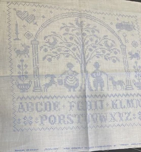 Good Housekeeping Paragon Needlecraft  Sampler Stamped Cross Stitch Linen #01024 - Picture 1 of 10