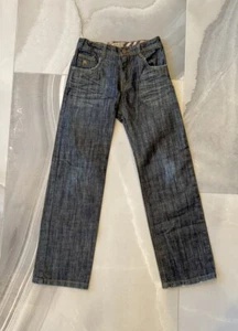 Burberry Jeans Youth Boys Size 8y Embroidered logo Dark Blue Adjustable Waist - Picture 1 of 14