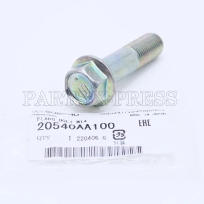 GENUINO FABRICANTE DE EQUIPOS ORIGINALES SUBARU FORESTER SUSPENSIÓN DELANTERA PUNTAL INFERIOR PERNO DE MONTAJE 20540AA100 Foto 1 de 4