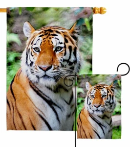Life Of Tiger Garden Flag Wildlife Animals Decorative Gift Yard House Banner - Picture 1 of 17