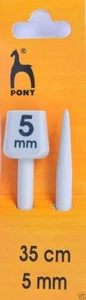 Pony Classic Knitting Pins Single Ended 35cm x 5mm - Picture 1 of 1