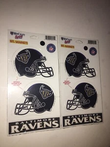 2 paquetes de imanes Baltimore Ravens NFL Wincraft Sports con licencia oficial - Imagen 1 de 7