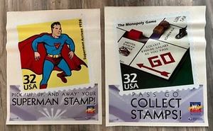 11 USPS Post Office Stamp Advertising Wall Posters (9) 36" x 24”-(2) 24" X 20" - Picture 1 of 7