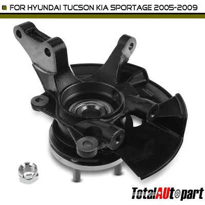Front Right Steering Knuckle Assembly for Hyundai Tucson Kia Sportage 05-08 2009 - Image 1 of 4