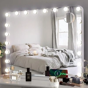 80X60cm LED Spiegel Wandspiegel mit Beleuchtung Hollywood Badspiegel Touch - Bild 1 von 8