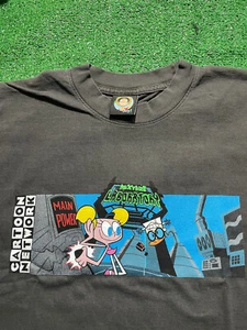 Dexter's Laboratory T-Shirt Sz XL Black Box Logo - Picture 1 of 2