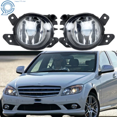Fit For 2009-2011 Mercedes Benz Clear Lens Bumper Fog Light Assembly Left+Right Foto 1 de 4