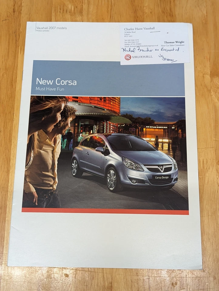 2006 Vauxhall Corsa Brochure - Image 1 of 1