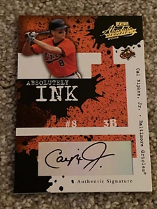 2005 Playoff Absolute Absolutely Ink Spectrum 109 Cal Ripken Autograph/Auto 7/25 - Picture 1 of 2