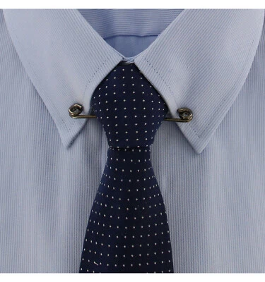 Ky & Co Gun Metal Gray Collar Clip Bar Mens Jewelry 2 1/2" Made in USA - Image 1 of 4