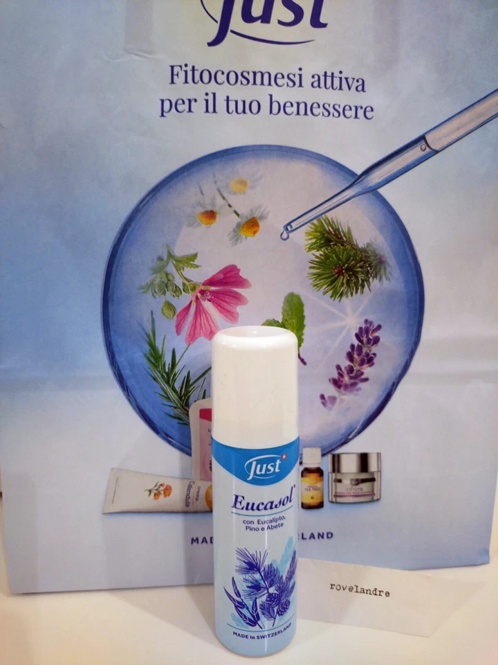 EUCASOL JUST 50ml nuovo  spray eucalipto disinfettante ambientale - Immagine 1 di 1