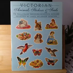 72 viktorianische druckempfindliche Dichtungen vollfarbige Aufklebersammlung KOSTENLOSER VERSAND - Bild 1 von 3