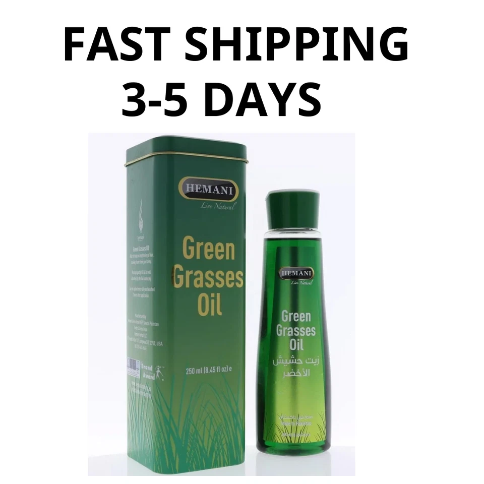 Aceite de hierba verde FASTSHIPING HEMANI para cabello brillante y saludable 250 ml زيت الحشيش Foto 1 de 1