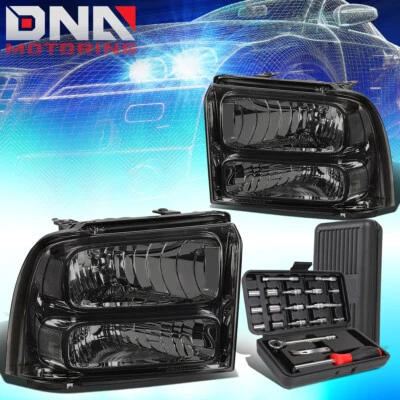 PARA FORD F250 F350 2005-2007 SUPER DUTY CRISTAL FARO FARO FARO + HERRAMIENTAS AHUMADO Foto 1 de 4