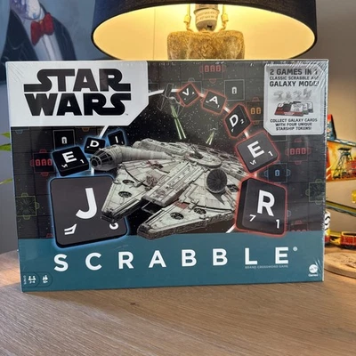 STAR WARS SCRABBLE CROSSWORD BOARD GAME (NEW & SEALED)!!! - Image 1 of 4